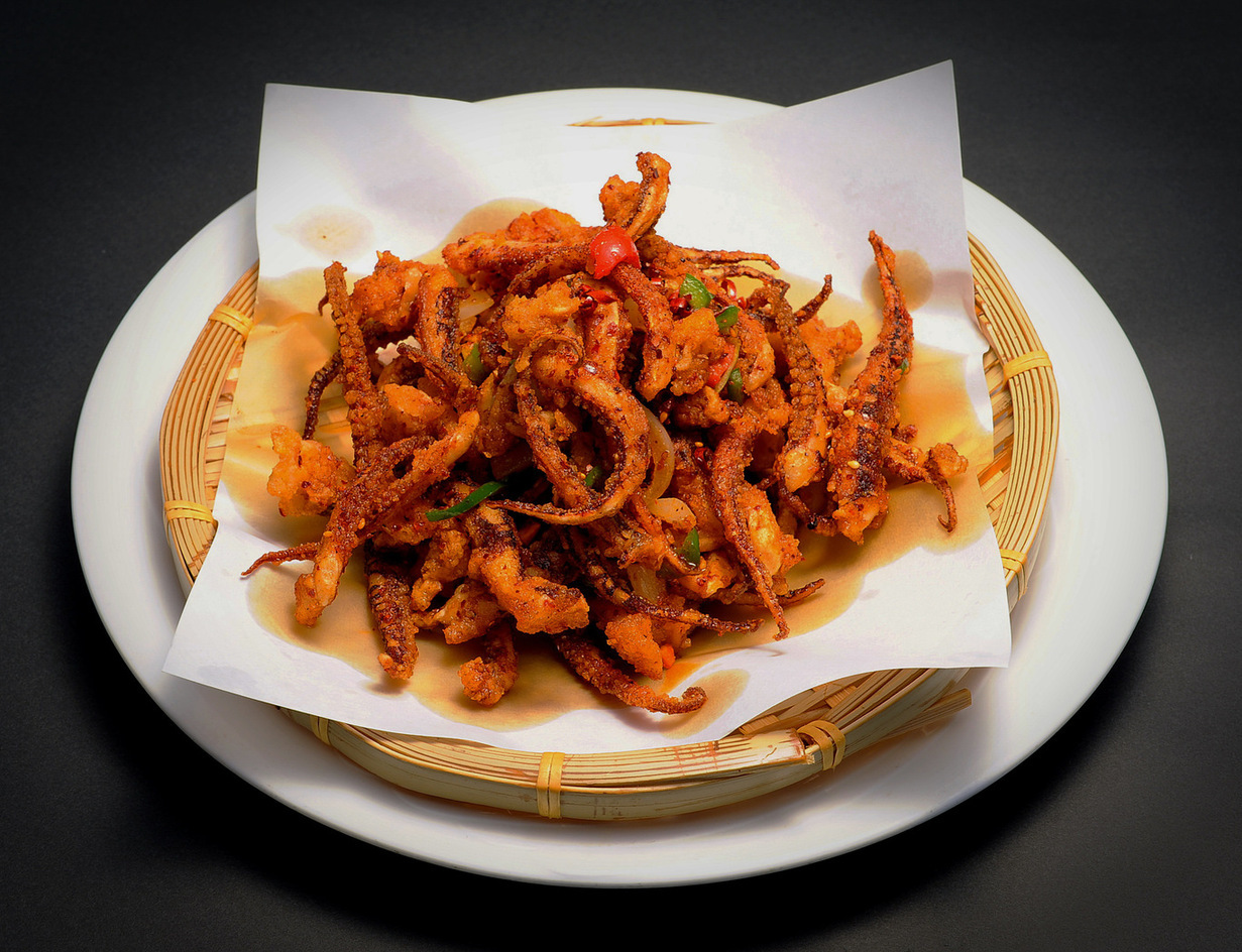 永利 揚げイカゲソの山椒塩かけ