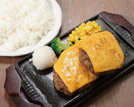 ハンバーグTERU F-1102】チーズハンバーグステーキセットCheese hamburg steak Set