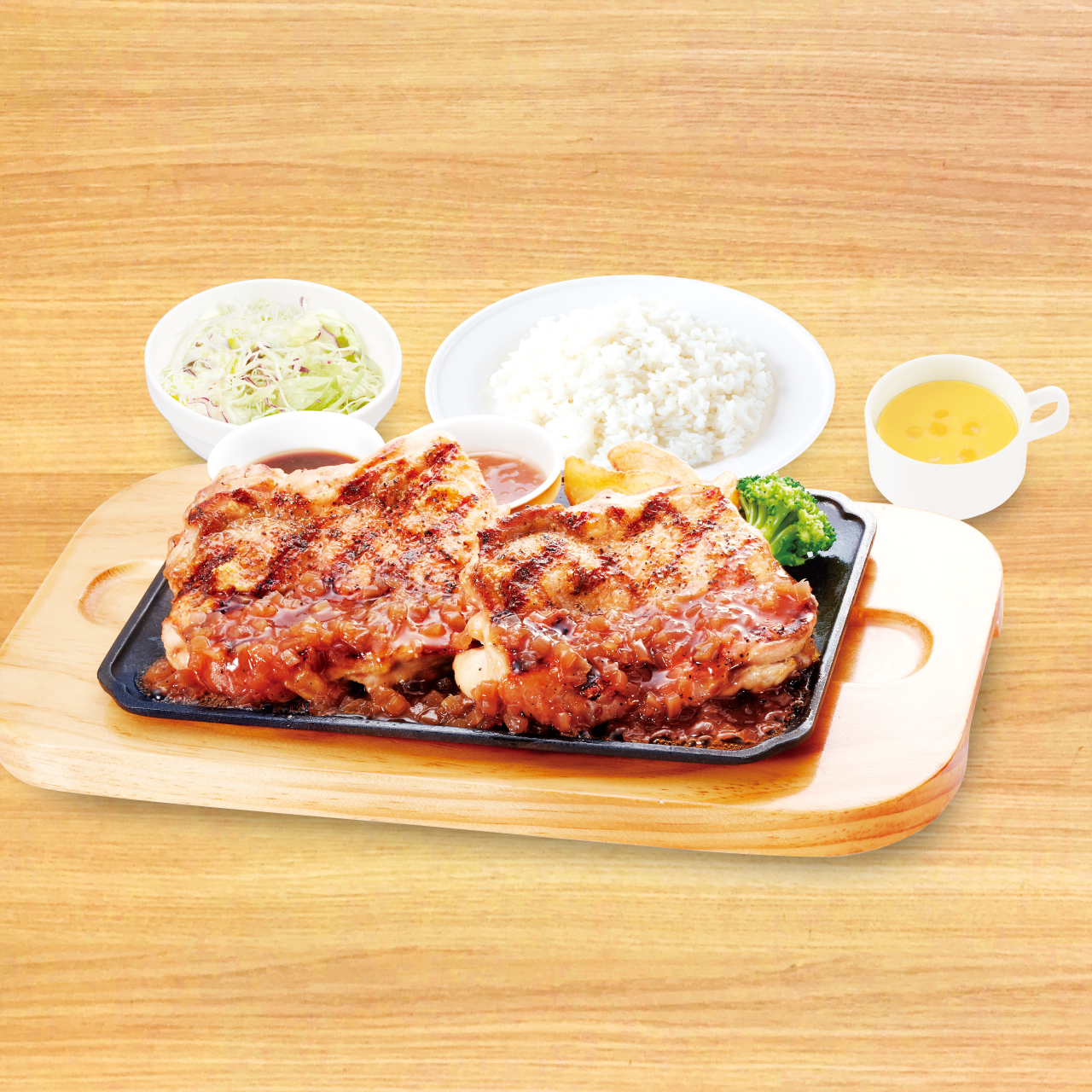 ビッグボーイ 【948】倍盛グリルチキン弁当＆コーンスープセット