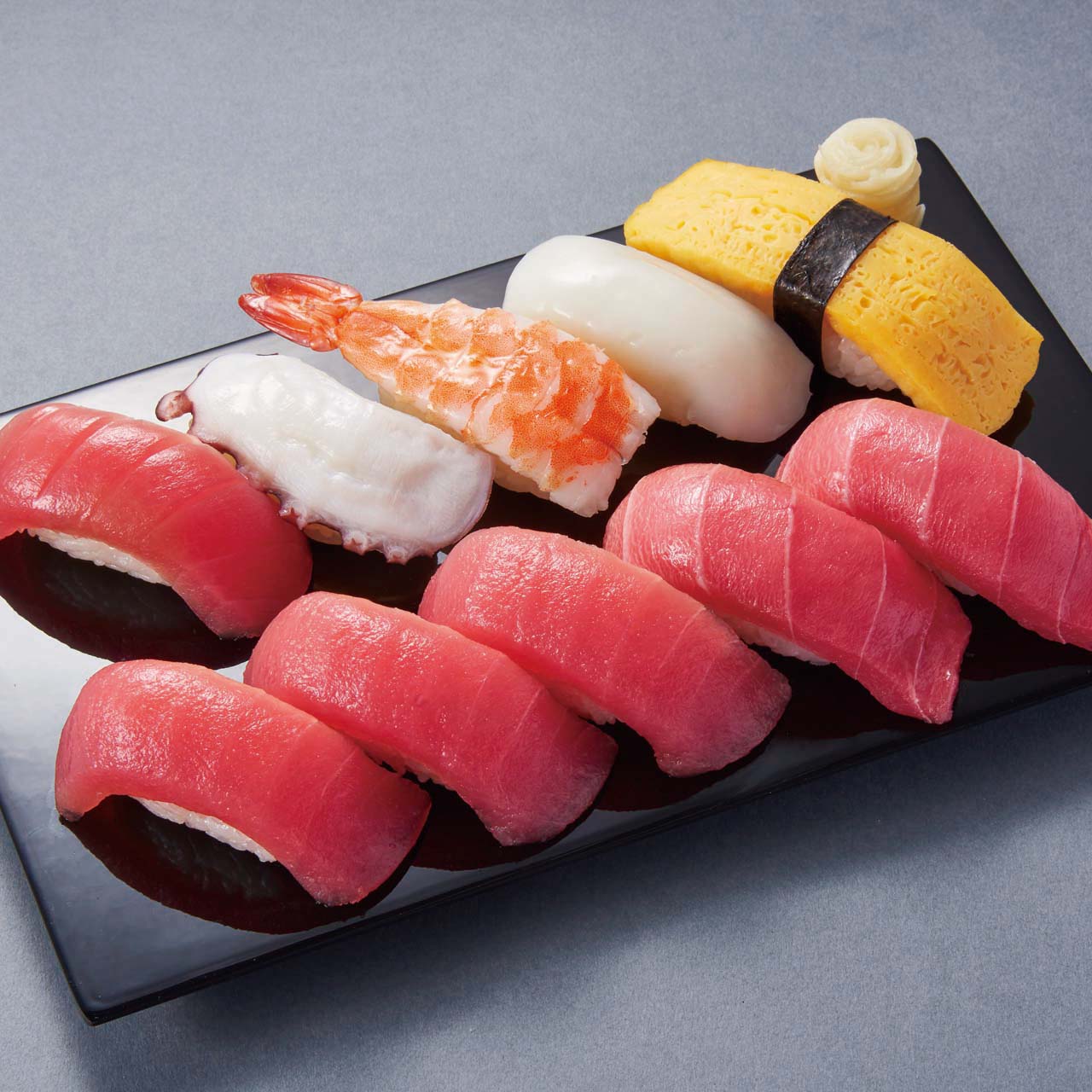 小僧寿し まぐろ＆本鮪中とろ盛10貫