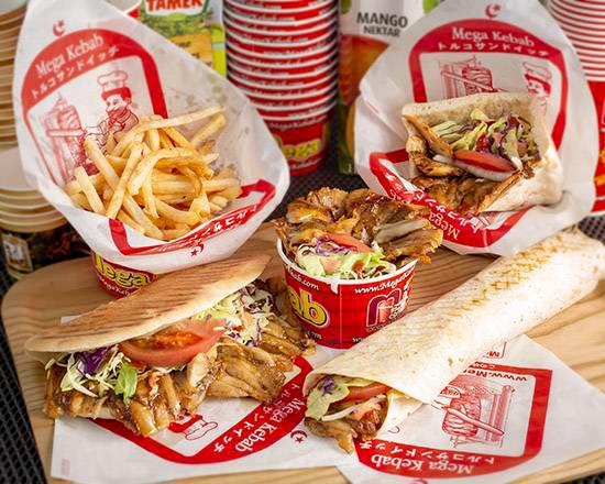 メガケバブ ⑭メガハーフセット Mega Half Set(シェアセット)