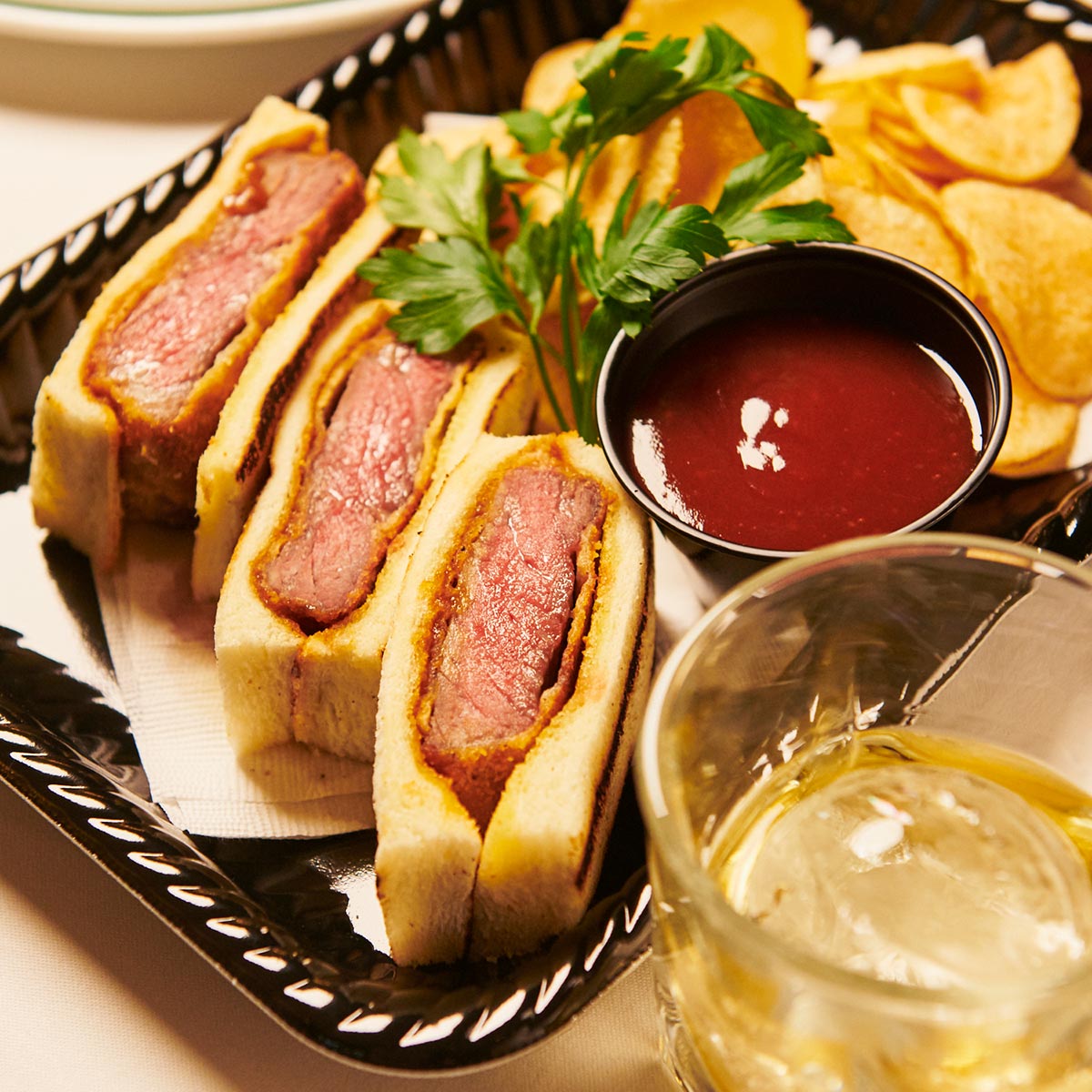 ウルフギャング・ステーキハウス プライム熟成サーロインカツサンドウィッチ150g