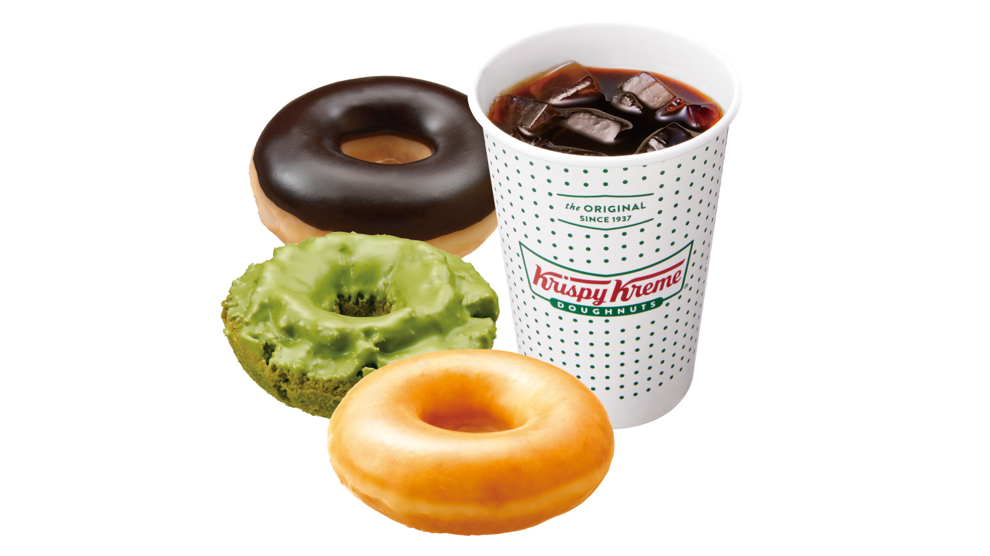 クリスピー・クリーム・ドーナツ 【3コンボ】コーヒー(ホット/アイス)+おすすめドーナツ3種