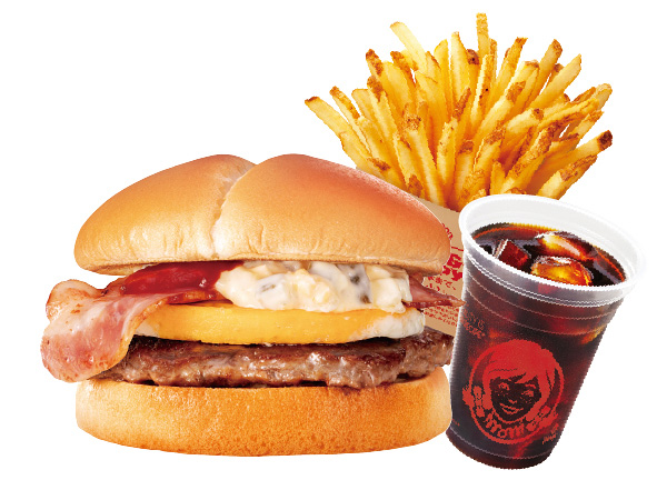 ウェンディーズ ・ファーストキッチン Jr.ベーコンエッグバーガーセット
