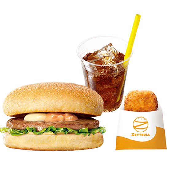 ゼッテリア ZETTERIA 【モーニングセット】シンプルマフィン Sausage Muffin with Lettuce Set