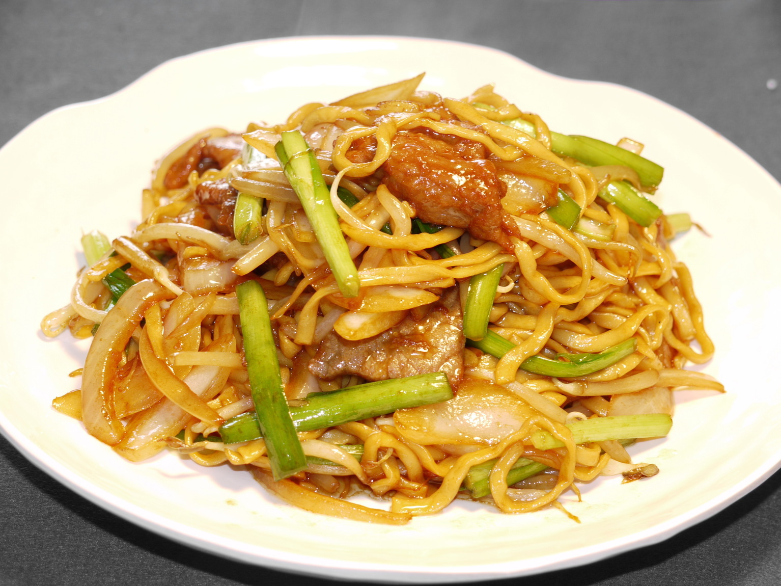 永利 牛肉のカキ油ソース焼きそば