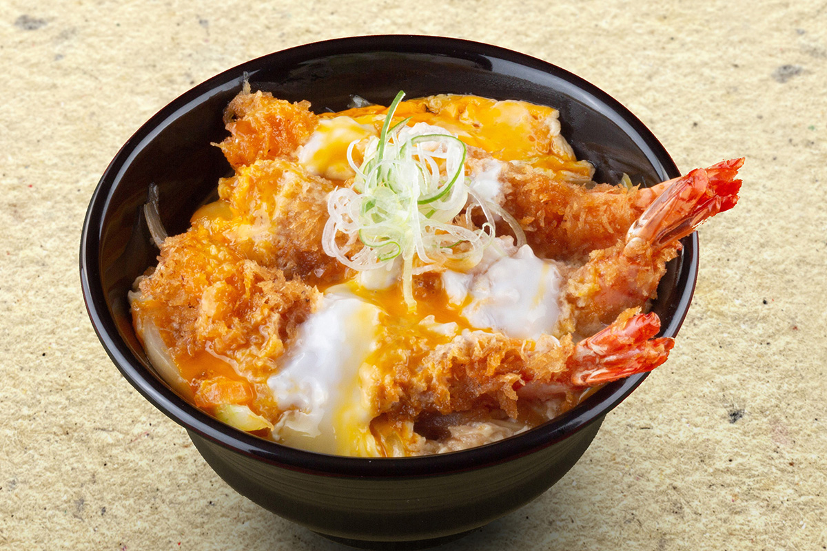宅配とんかつ かさねや 特上海老かつ丼 3本