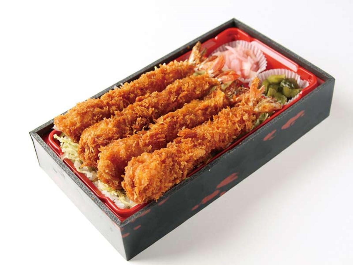 タレカツ 海老弁当(インスタントみそ汁・タルタルソース付)