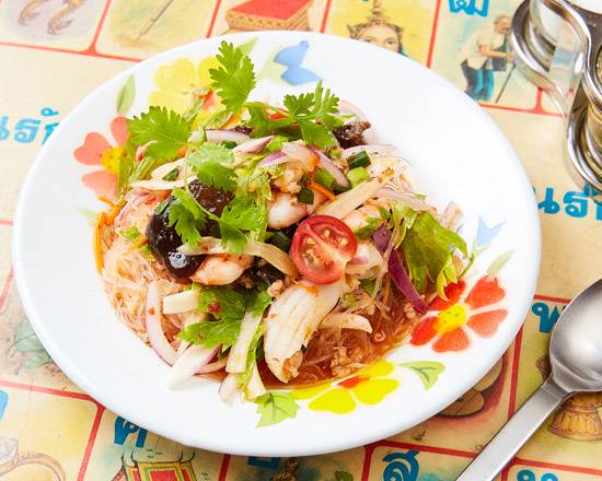 バンコックポニー食堂 ยำวุ้นเส้น 春雨のヘルシーサラダ Healthy Glass Noodle Salad