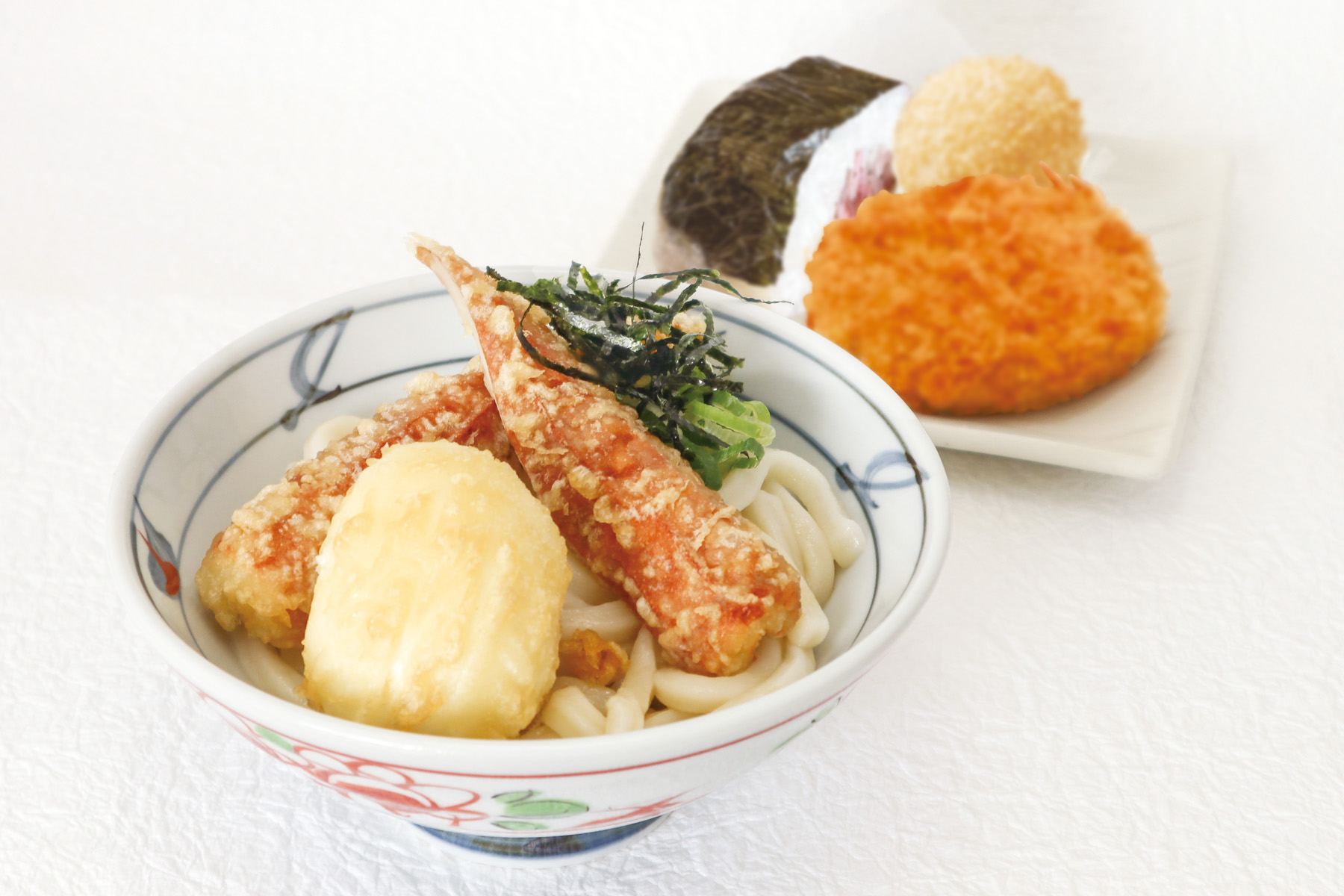 そば太鼓亭人気No.2 ちく玉天うどん弁当(大)