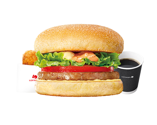 ロッテリア 【モーニングセット】トマト＆レタスソーセージマフィン\tSausage Muffin with Tomato ＆ Lettuce Set