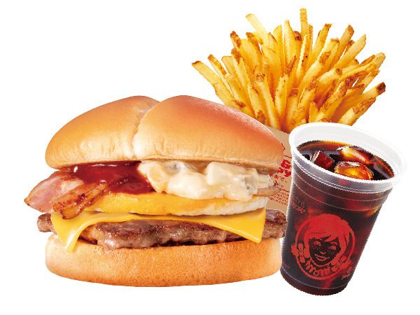 ウェンディーズ ・ファーストキッチン Jr.チーズベーコンエッグバーガーセット
