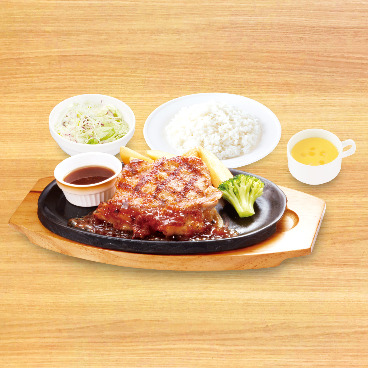 ビッグボーイ 【946】直火焼きグリルチキン弁当＆コーンスープセット