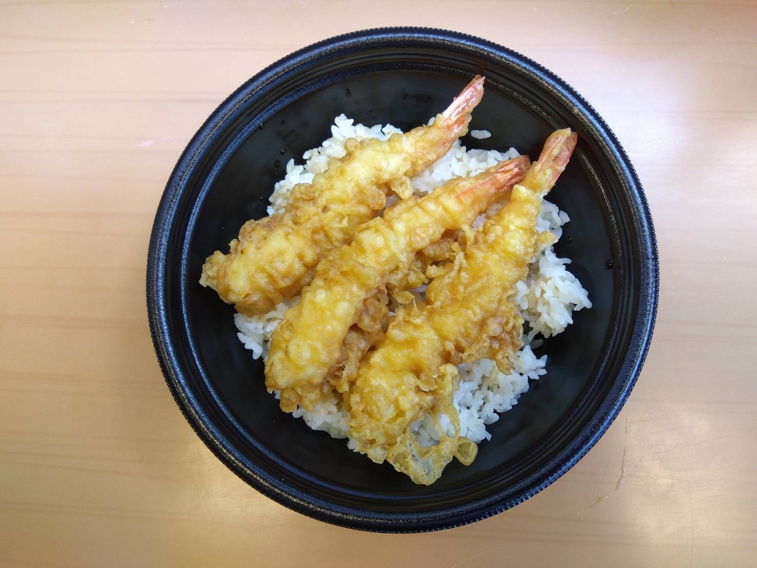 富士そば人気No.4 トリプル海老天丼 (海老天三本)