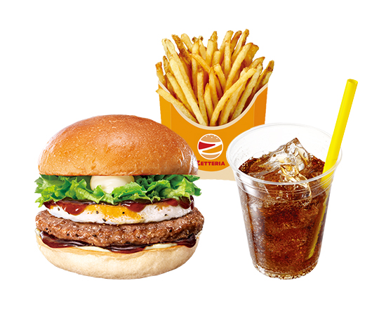 ゼッテリア ZETTERIA 【セット】たまてりバーガー Teriyaki Burger with Egg Set