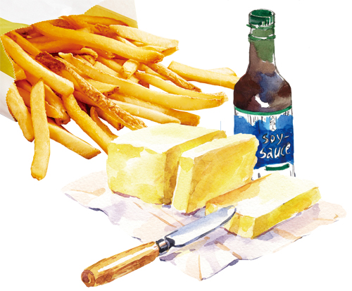 ウェンディーズ ・ファーストキッチン 焦がしバター醤油味ポテト(L)