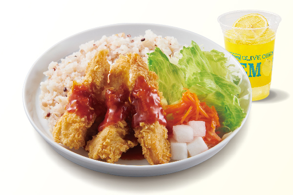 bb.qオリーブチキンカフェ ヤンニョムチキンライスセット