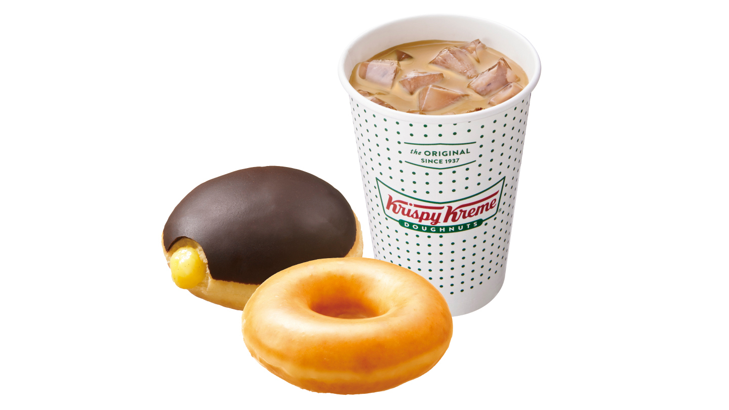 クリスピー・クリーム・ドーナツ 【Wコンボ】ラテ(ホット/アイス)+おすすめドーナツ2種