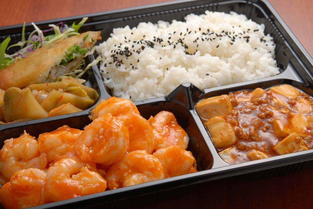 桂園 エビチリソース弁当