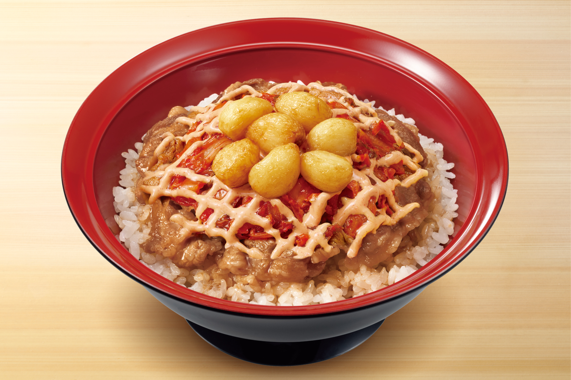 すき家 にんにく明太マヨキムチ牛カルビ焼肉丼