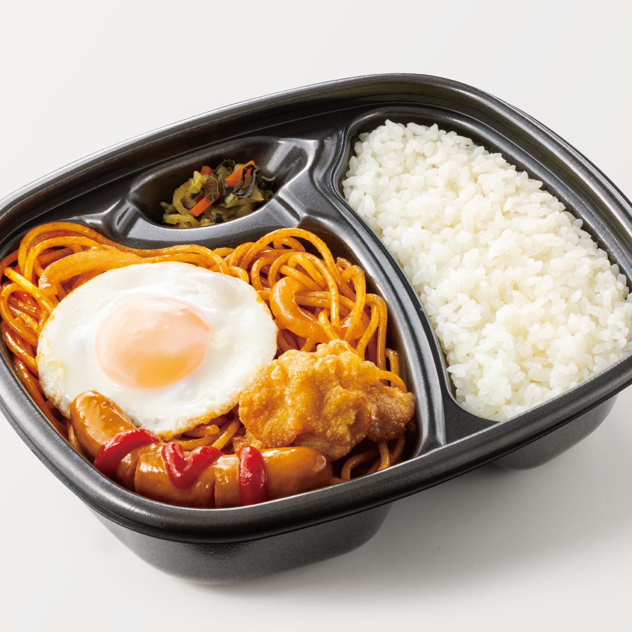 ほっともっと W特製ナポリタン弁当(麺2倍)