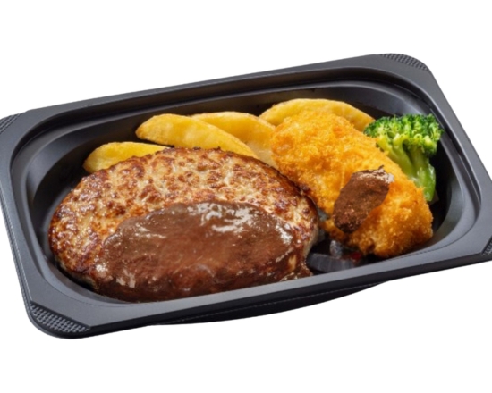 ステーキガスト (おかず)ハンバーグ＆カニクリーミーコロッケ