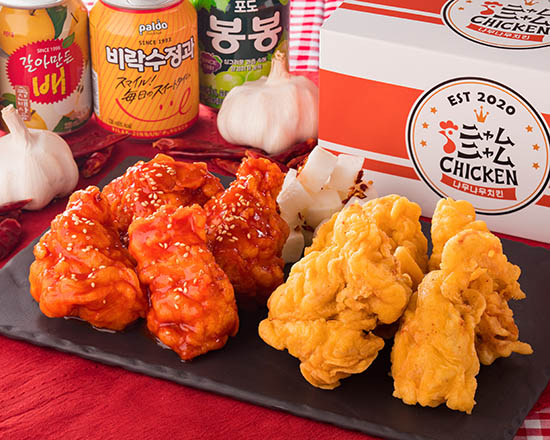 日本初上陸!!ニャムニャムチキン 人気NO.1！ニャムニャム『ハーフ＆ハーフ』2種類のお好きなチキンをお選びいただけます。half and half