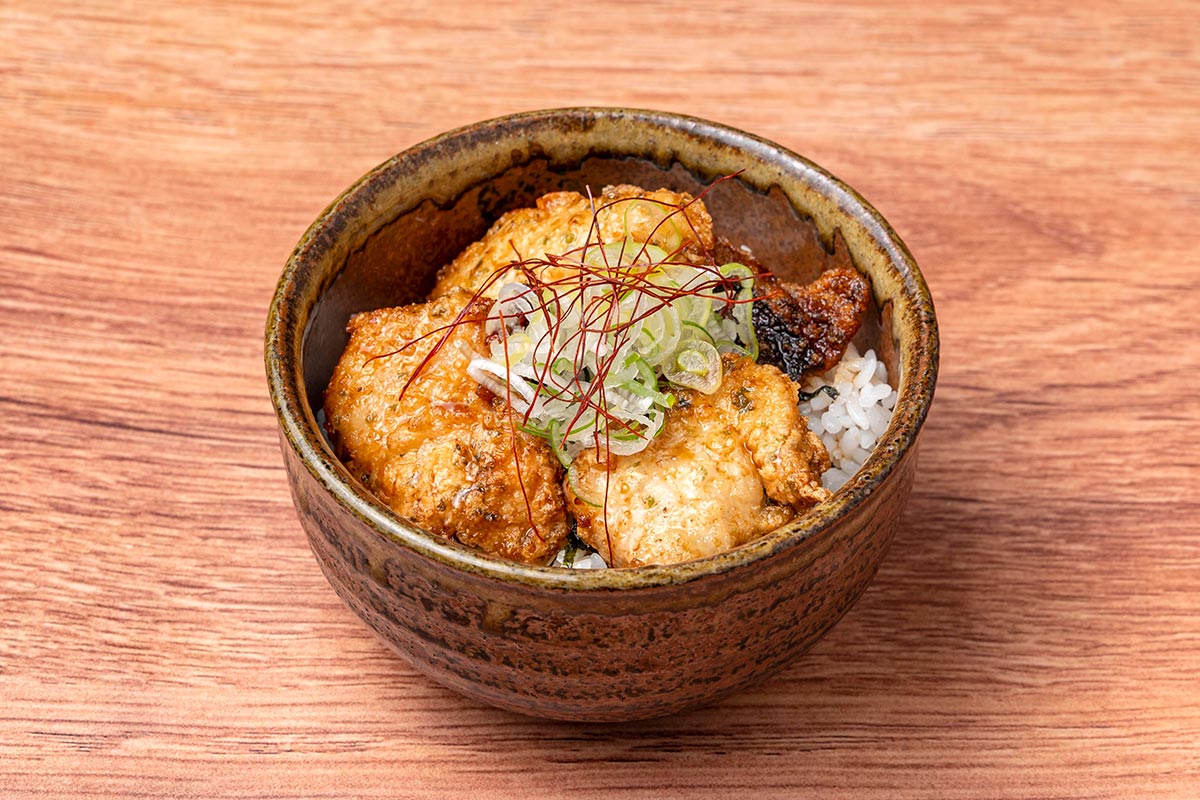 つけ蕎麦安土 鶏の香味揚げミニ丼 Fried Chicken Rice