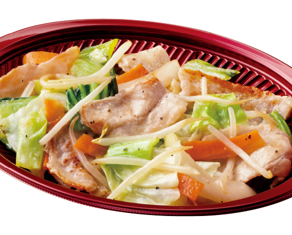 キッチンオリジン おかず 肉野菜炒め 瀬戸内レモン使用塩だれ～1日に必要な野菜の2分の1使用～