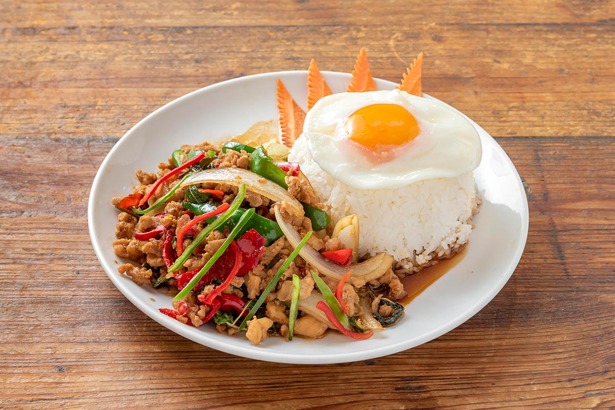 ガパオ食堂人気No.1 ガパオごはん Gapao Rice