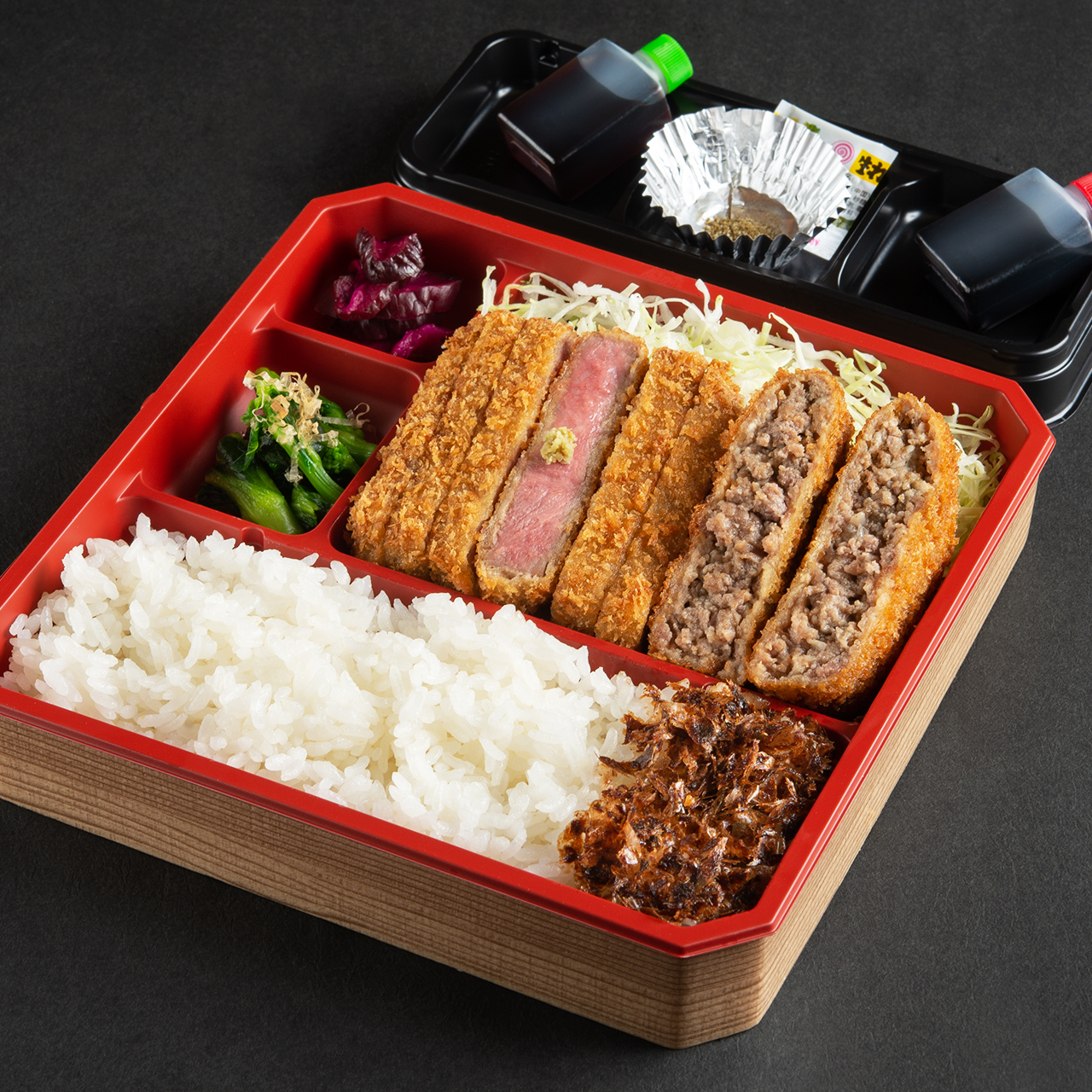 京都勝牛 牛カツ＆メンチカツ弁当
