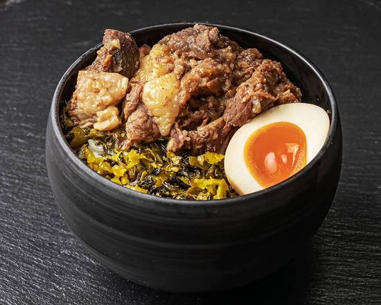 極太麻婆春雨 ミニ台湾牛すじ丼