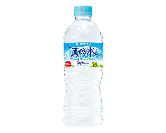 名代 かすうどん なが田 サントリー天然水 550ml
