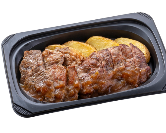 ステーキガスト (おかず)やわらかカットステーキ約120g＆ラウンドステーキ約120g