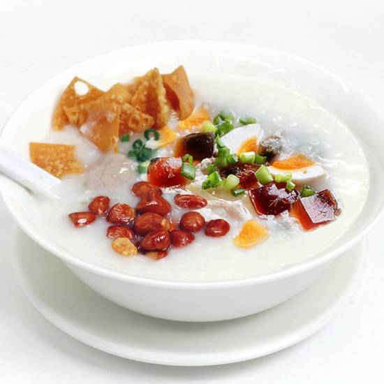 香港飲茶人気No.1 407. 旨み3重奏！ピータン・豚・塩卵の濃厚粥