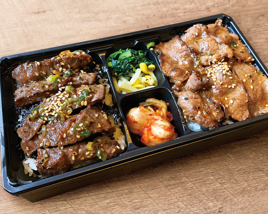 七輪房 焼肉カルビと牛ハラミのW弁当