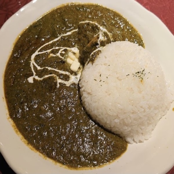 ナマステ・ガネーシャ ホウレンソウチキンカレーライス SAG CHICKEN CURRY RICE