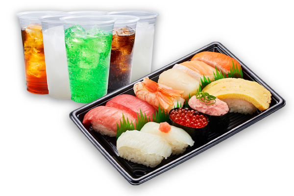 かっぱ寿司 冬の彩り11種1人前ドリンクセット(11貫)