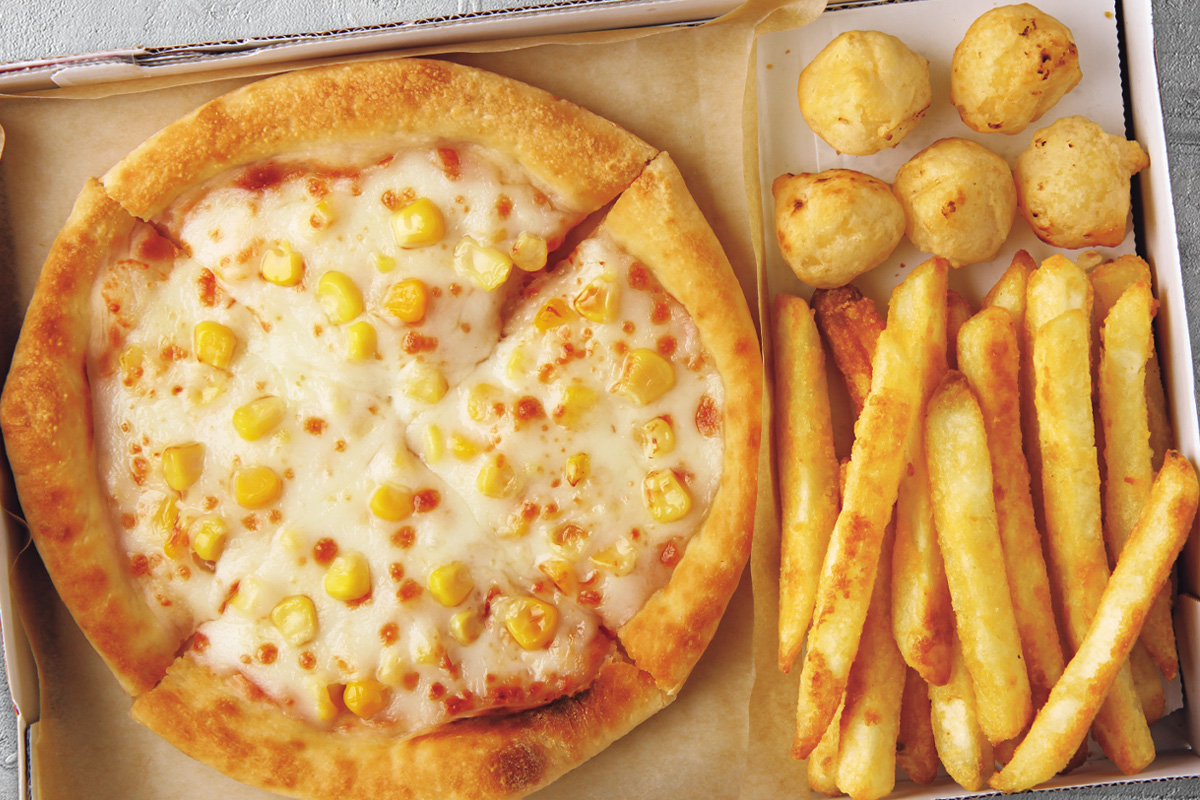 ピザハット つぶつぶコーンチーズ(ハニーチーズボール+ポテト)