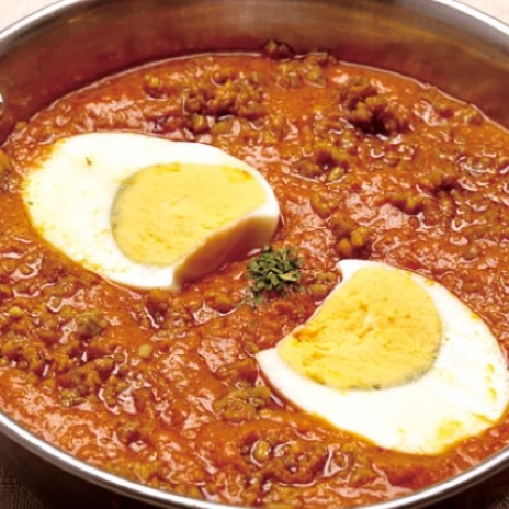 キーマエッグカレー Keema egg curry
