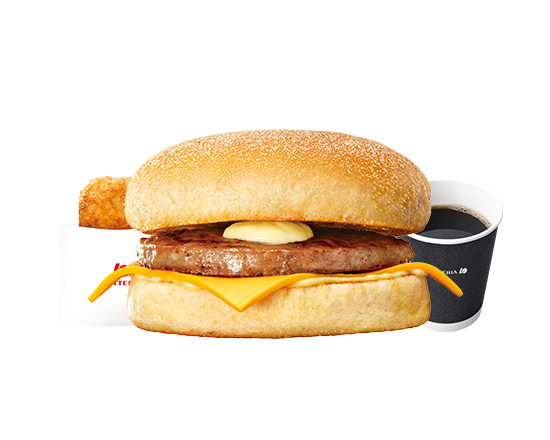 ロッテリア 【モーニングセット】ソーセージマフィン\tSausage Muffin Set