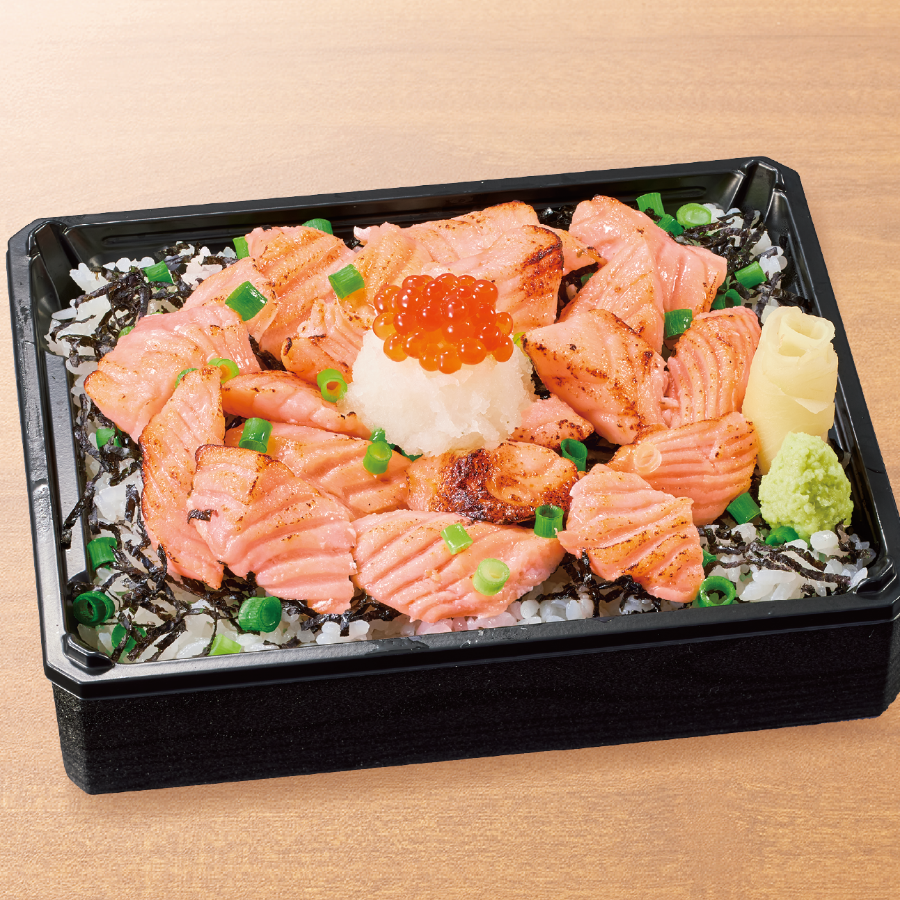 華屋与兵衛 炙りトロサーモン重【ご飯大盛】