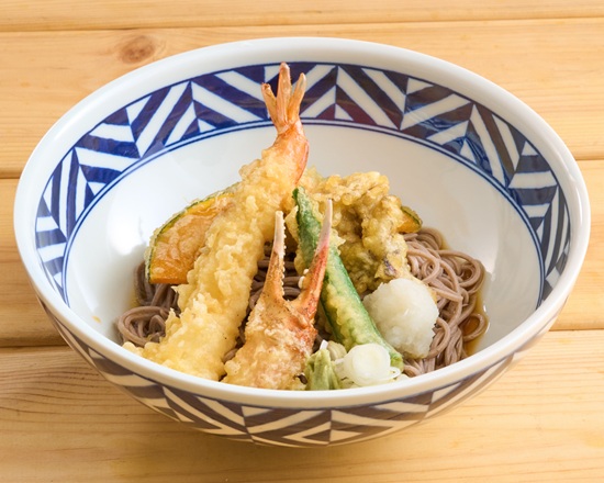 夢庵 季節の天ぷらぶっかけそば(冷)