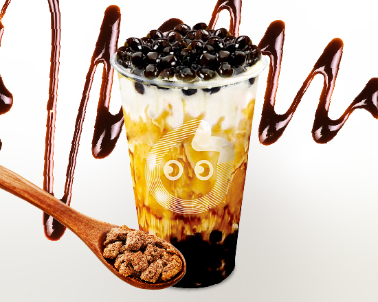 coco都可 黒糖タピオカラテ