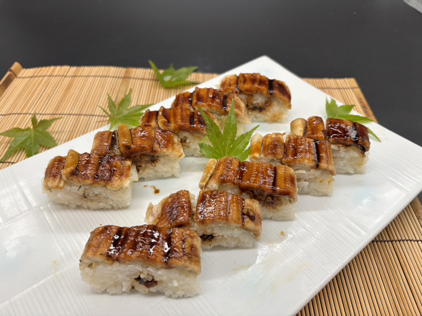 がんこ 穴子棒寿司10貫 Conger eel sushi roll (10 pieces)