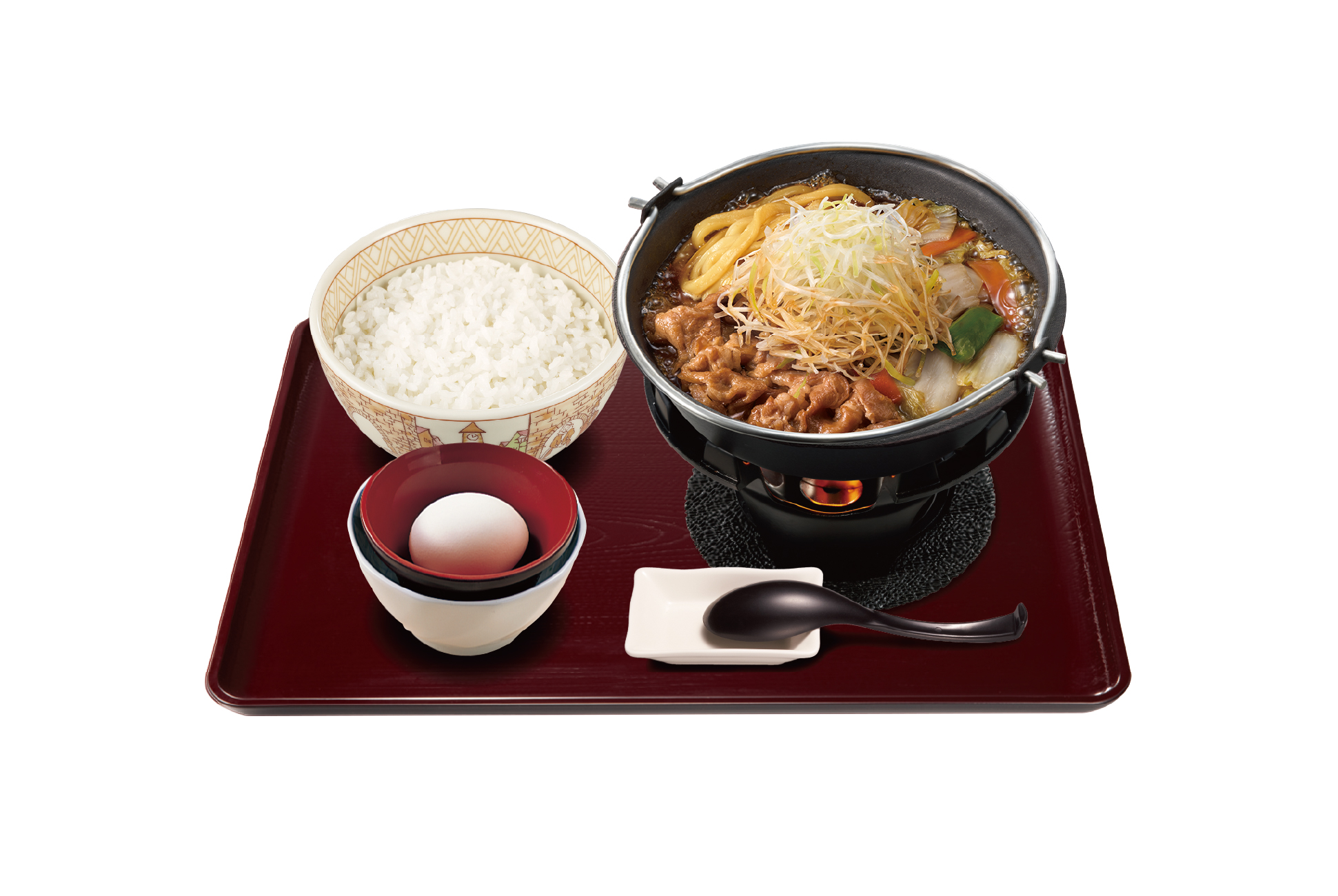 すき家 白髪ねぎ牛すき鍋定食(ごはんミニ)