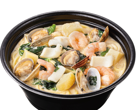 ジョリーパスタ 【217】海の幸の豆乳スープパスタ