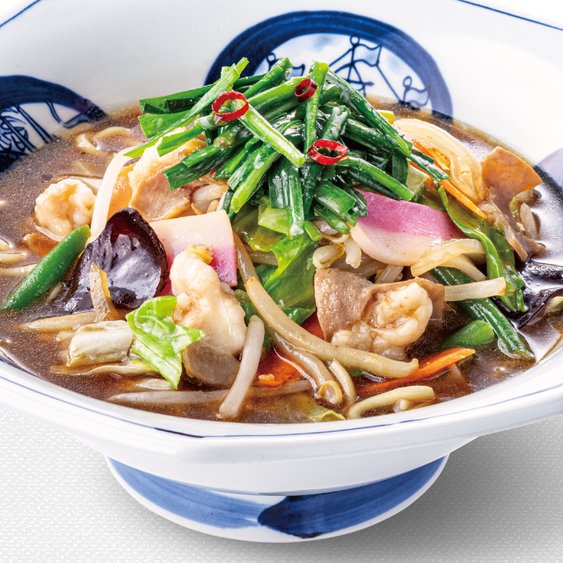 リンガーハット 牛もつちゃんぽん醤油スープ