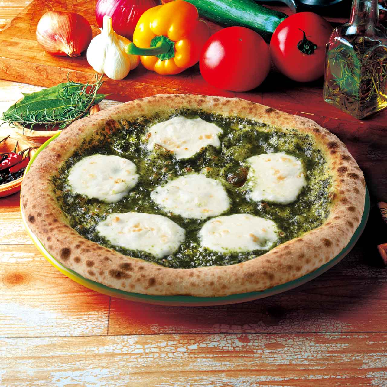 ナポリの窯 バジルとモッツァレラチーズ