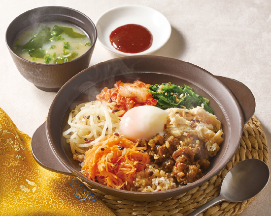 ジョナサン 炭火焼肉と彩り野菜の十三穀米美ビンバ(みそ汁・コチュジャンつき)